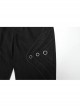 Handsome Black Versatile Stretch Twill Retro Woven Side Metal Eyelet Decorated Punk Style Trousers
