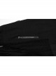 Personalized Irregular Black Stretch Knitted Splicing Diamond Mesh With Zipper Embellishment Punk Style Crotch Pants