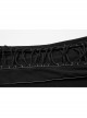 Personalized Black Cashmere Like Knitted Stitching Elastic Fabric Side Eyelets With Drawstring Embellishment Punk Style Stand Up Collar Long Sleeved T-Shirt