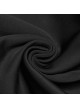 Soft Black Knitted Front And Back Double Pockets Three Dimensional Rivet Embellished Punk Style Trousers