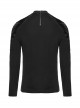 Personalized Elastic Knitted Shoulder Stitching Three Dimensional Pleated Faux Leather Decoration Punk Style Zipper Long Sleeved T-Shirt