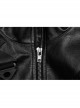 Black Oblique Shoulder Stand Collar Personalized Laminated Double Oblique Buckle Design Punk Style Handsome Shoulder Armor Strap