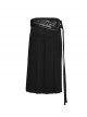 Personalized Non Stretch Twill Woven Waistband Three Dimensional Printing Design With Side Pocket Design Punk Style Men's Skirt