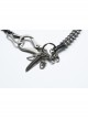 Tin Colored Old Fashioned Spine Side Large Lobster Clasp Design Punk Style Doomsday Leg Chain