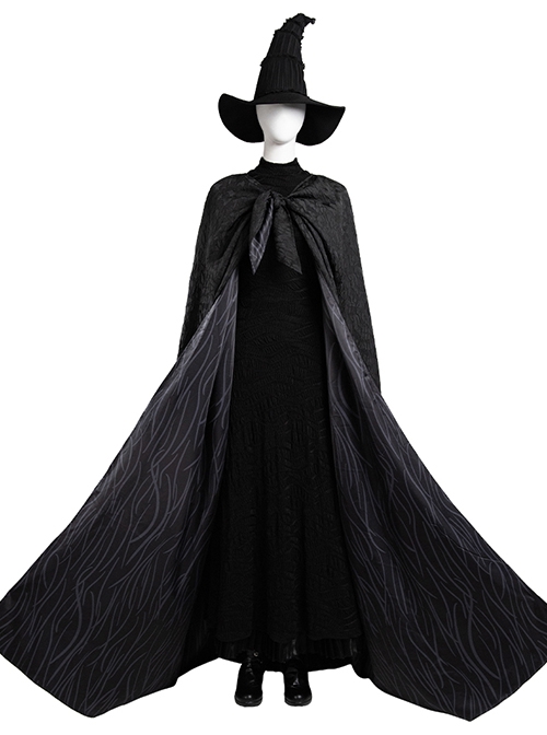 Movie Wicked Elphaba Halloween Cosplay Accessories Black High Heels Boots