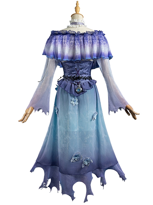 Game Identity V Melly Plinius Entomologist New Skin Ghost Candle Halloween Cosplay Costume Full Set