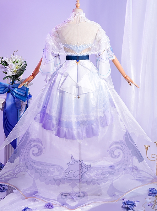 Game Honor Of Kings Da Qiao Love Flower Wedding Dress Halloween Cosplay Costume Full Set