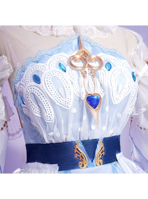 Game Honor Of Kings Da Qiao Love Flower Wedding Dress Halloween Cosplay Costume Full Set