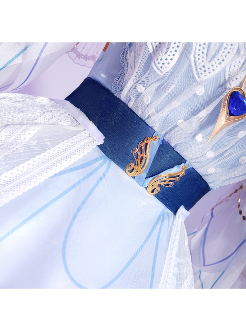 Game Honor Of Kings Da Qiao Love Flower Wedding Dress Halloween Cosplay Costume Full Set
