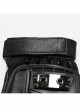 Black High Elastic Breathable Mesh Back Imitation Google Plate With Sheepskin Palm Design Punk Style Rivet Gloves