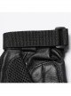 Black High Elastic Breathable Mesh Back Imitation Google Plate With Sheepskin Palm Design Punk Style Rivet Gloves