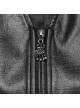 Medieval Simple Black Imitation Leather Side Snake Buckle With Rivet Decoration Gothic Style Three Dimensional V Neck Vest