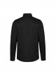 Black Slightly Elastic Twill Woven Front And Back Diamond Mesh With Three Dimensional Pocket Design Punk Style Long Sleeved Shirt
