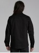 Black Slightly Elastic Twill Woven Front And Back Diamond Mesh With Three Dimensional Pocket Design Punk Style Long Sleeved Shirt