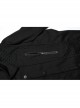 Black Slightly Elastic Twill Woven Front And Back Diamond Mesh With Three Dimensional Pocket Design Punk Style Long Sleeved Shirt