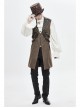 Grain Jacquard Shoulder Braid Attached Puff Sleeve Rough Selvedge White Punk Shirts