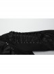 Black Twill Woven Patchwork Layer Laminated Front Irregular Double Layer Patchwork Button Design Punk Style Wild Jacket