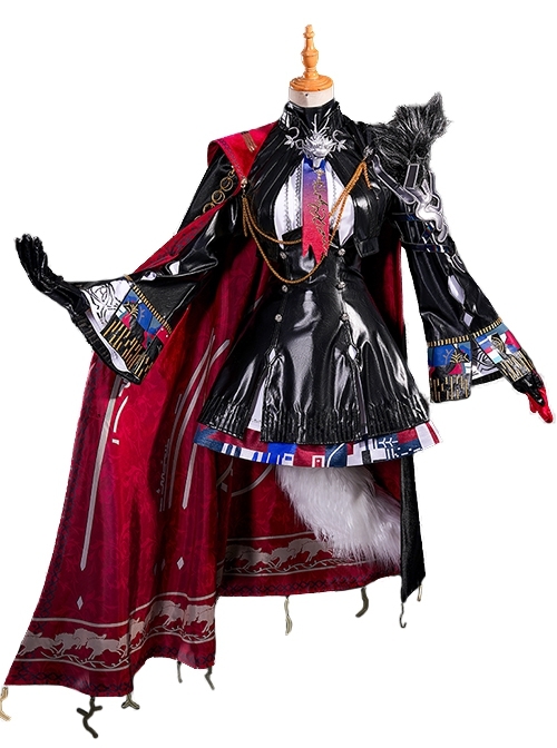 Game Arknights Lappland The Decadenza Halloween Cosplay Costume Set