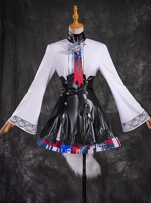 Game Arknights Lappland The Decadenza Halloween Cosplay Costume Set