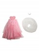 Wicked Glinda Wedding Dress Affordable Version Halloween Cosplay Costume Set