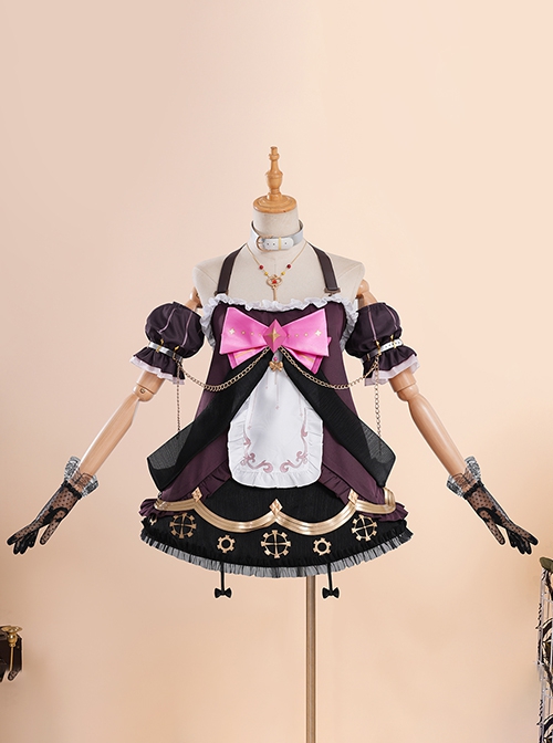 Vtuber Ace Taffy Berserker Outfit Halloween Cosplay Costume Full Set