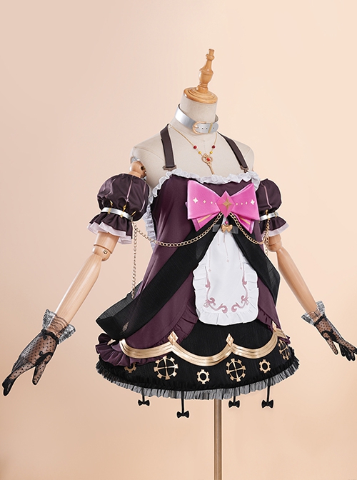 Vtuber Ace Taffy Berserker Outfit Halloween Cosplay Costume Full Set