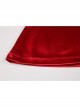 Red Low-Cut Plush Splicing Velvet Tight Hip-Wrapped Suspender Nightdress Christmas Sexy Lingerie Set