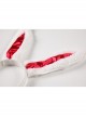 Red Low-Cut Plush Splicing Velvet Tight Hip-Wrapped Suspender Nightdress Christmas Sexy Lingerie Set