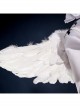 Blue Lock Chigiri Hyoma White Angel Costume Halloween Cosplay Costume Full Set