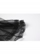 Black White See-Through Lace Cute Maid Style Binding Bands Fluffy Skirt Open Crotch Jumpsuit Sexy Lingerie Set