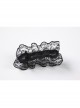 Black White See-Through Lace Cute Maid Style Binding Bands Fluffy Skirt Open Crotch Jumpsuit Sexy Lingerie Set