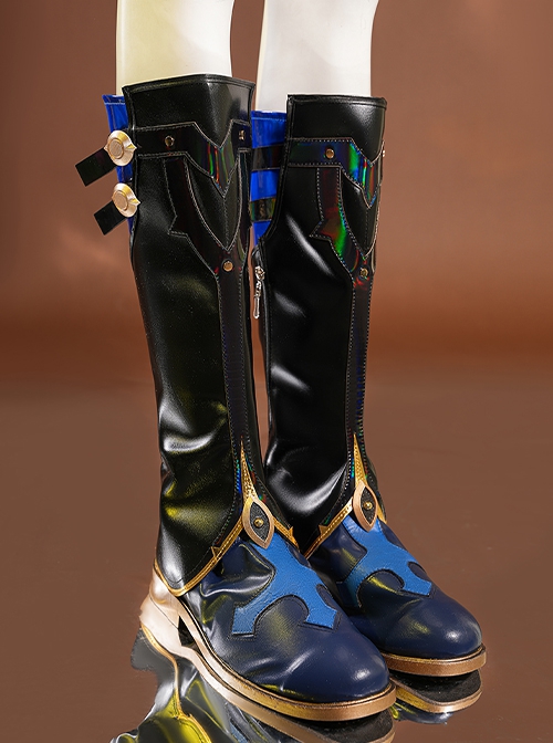 Game Honkai Star Rail Sunday New Outfit Halloween Cosplay Accessories Black Boots