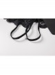 Hollow Chest Sweet Lace-up Bow See-Through Lace Open Crotch Jumpsuit Sexy Lingerie