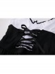 Black White Backless Temptation Cute Maid Style Flying Sleeves Suspender Nightdress With Apron Sexy Lingerie Set