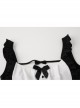 Sweet Bow Maid Style Flying Sleeves Backless Bunny Girl Ruffles Jumpsuit Plus Size Sexy Lingerie Set
