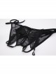 See-through Mesh Yarn Halter Neck Romantic Butterfly Open Crotch Three-point Sexy Lingerie Set