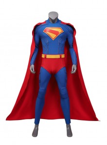 Movie New Superman 2025 Superman Bodysuit Halloween Cosplay Costume Set Without Shoes