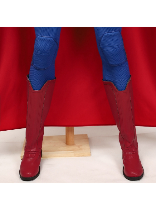Movie New Superman 2025 Superman Bodysuit Halloween Cosplay Costume Set Without Shoes