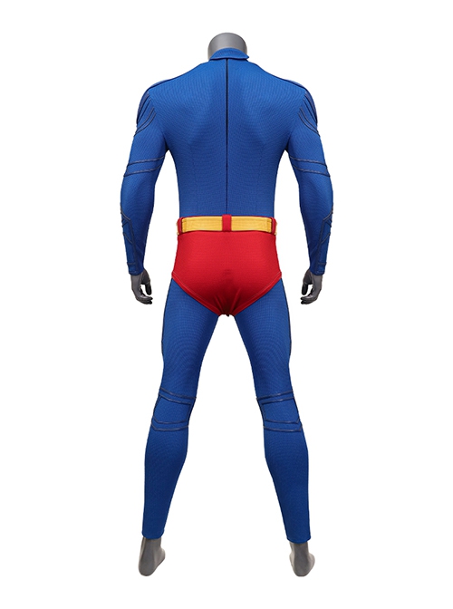 Movie New Superman 2025 Superman Bodysuit Halloween Cosplay Costume Set Without Shoes