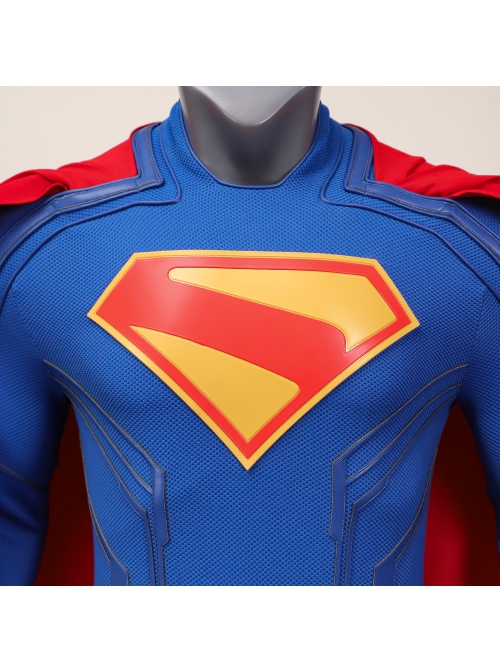 Movie New Superman 2025 Superman Bodysuit Halloween Cosplay Costume Set Without Shoes