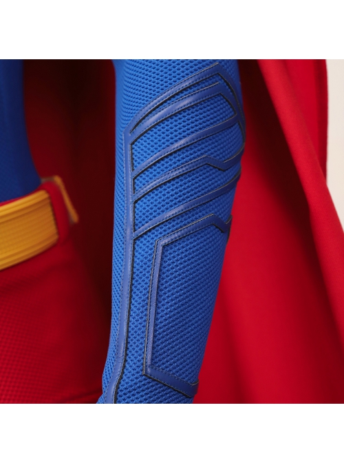 Movie New Superman 2025 Superman Bodysuit Halloween Cosplay Costume Set Without Shoes