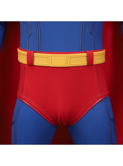 Movie New Superman 2025 Superman Bodysuit Halloween Cosplay Costume Set Without Shoes