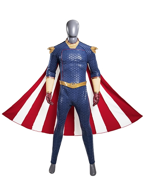 The Boys Season 4 Homelander Bodysuit Halloween Cosplay Costume Set Without Shoes