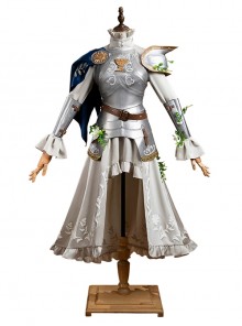 Identity Ⅴ Psychologist Ada Mesmer The Silver Knight Halloween Cosplay Costume Set