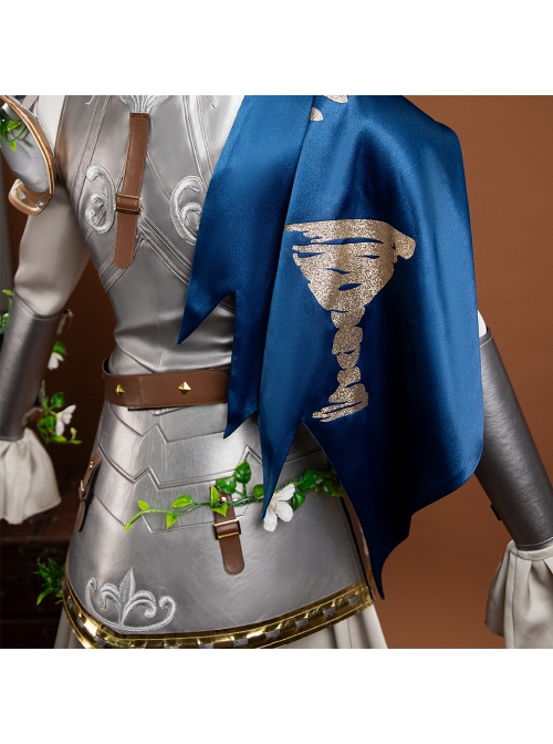 Identity Ⅴ Psychologist Ada Mesmer The Silver Knight Halloween Cosplay Costume Set