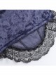 Sexy Purple Temperament Rose Lace With Front Cross Decoration Punk Style Vest