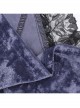 Sexy Purple Temperament Rose Lace With Front Cross Decoration Punk Style Vest
