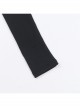 Simple Black Woven Chest Stitching Mesh Shoulder Hollow Design Punk Style Long Sleeve Versatile Top