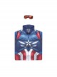Captain America  Brave New World New Captain America Bodysuit Halloween Cosplay Costume Set