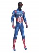 Captain America  Brave New World New Captain America Bodysuit Halloween Cosplay Costume Set